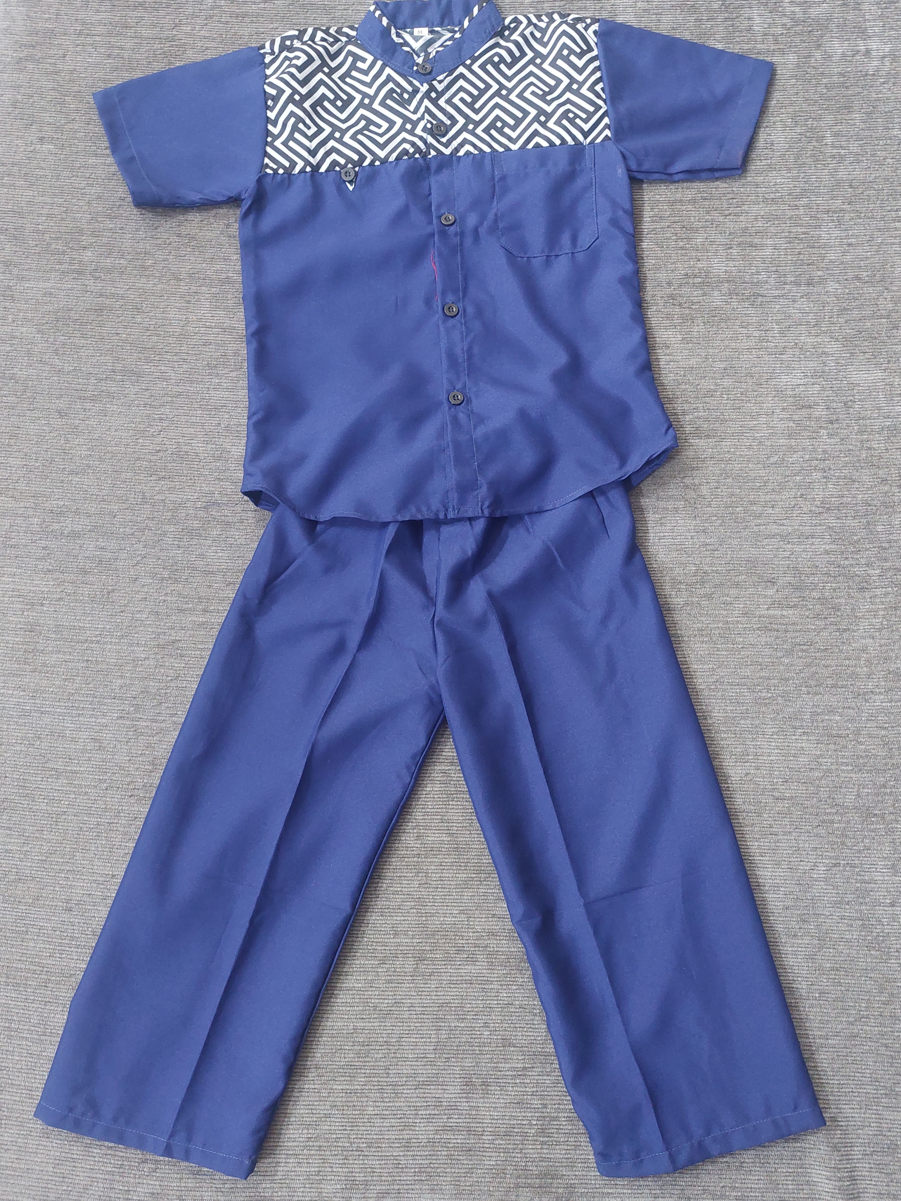 Setelan Koko Anak - Biru